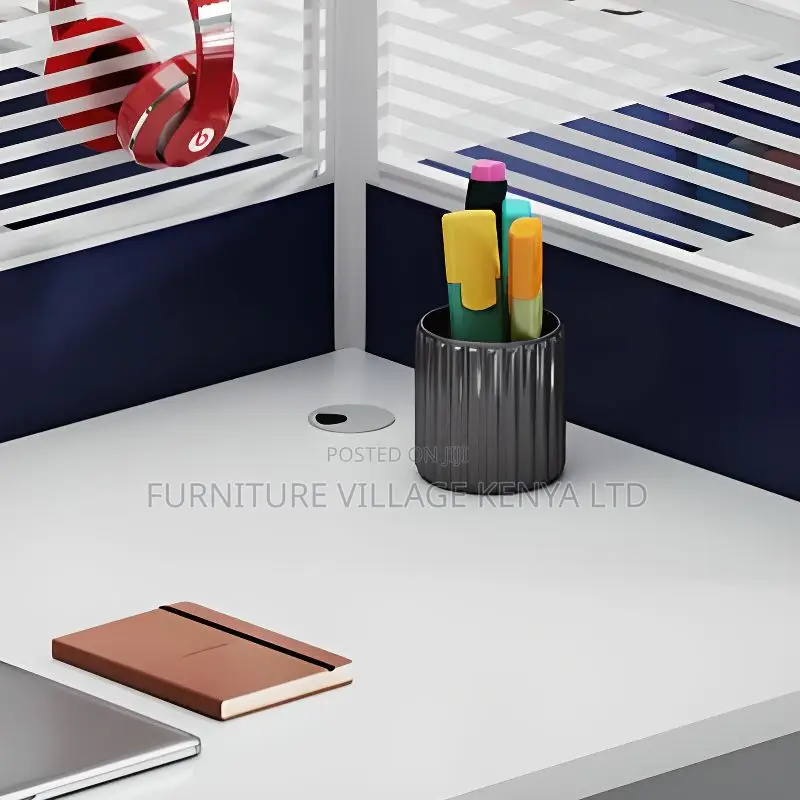 Workstations:4-Unit Executive Office Workstation–Wood Finish