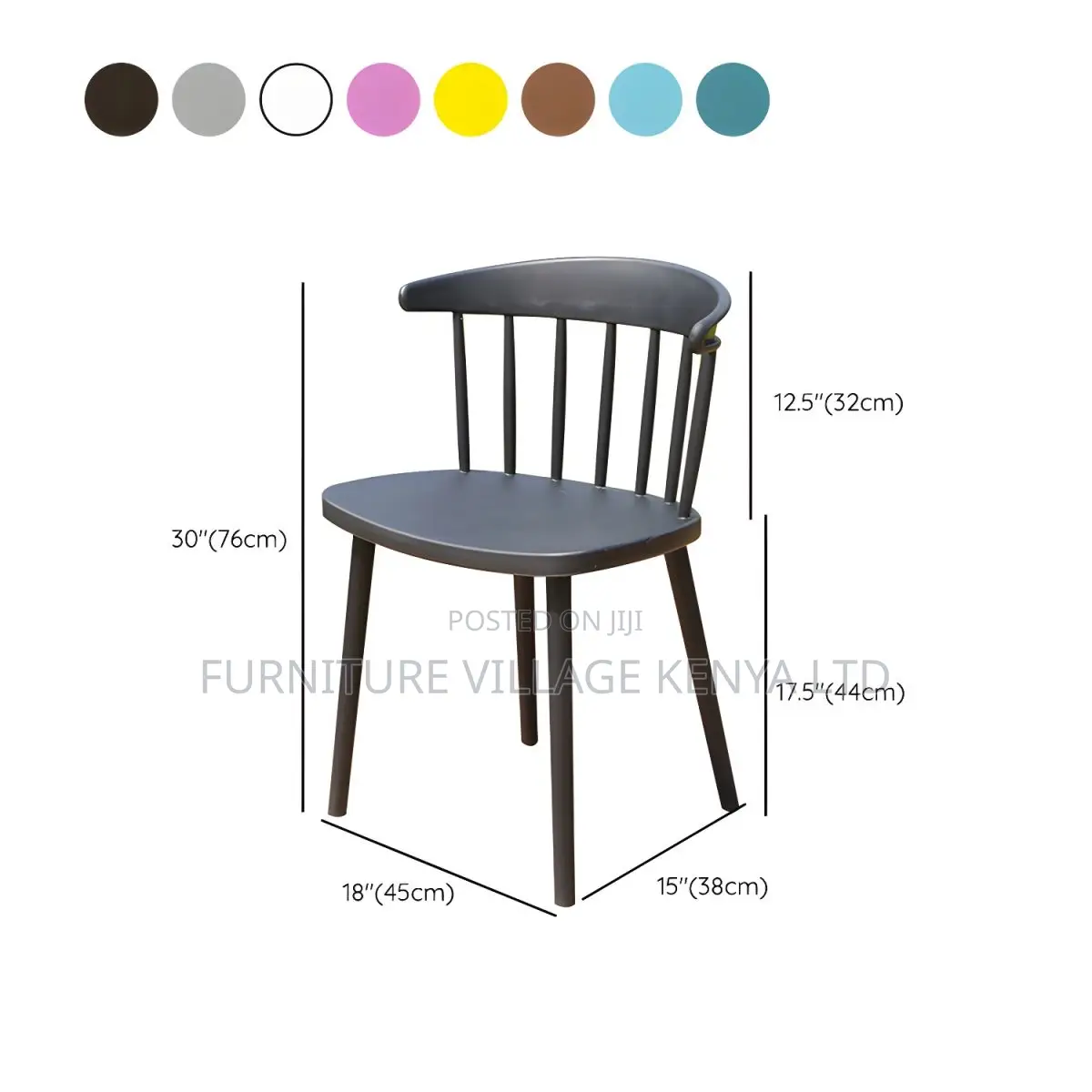 Office Chair: Vintage-Inspired Armless Spindle Dining Chair