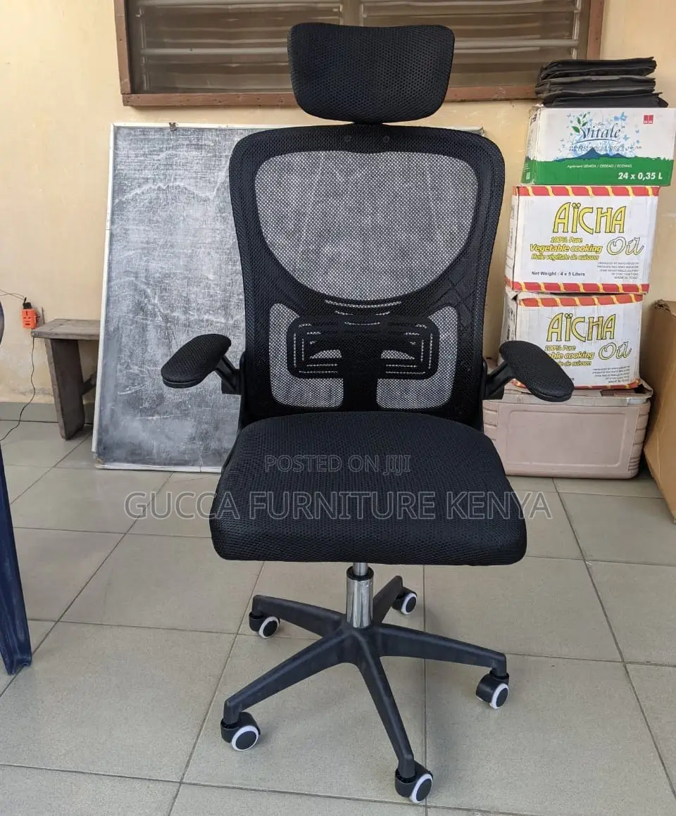 Office Chair: Orthopedic Seat With Modern Padded Armrest