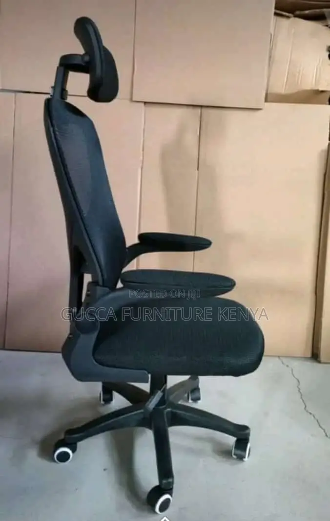 Office Chair: Orthopedic Seat With Modern Padded Armrest