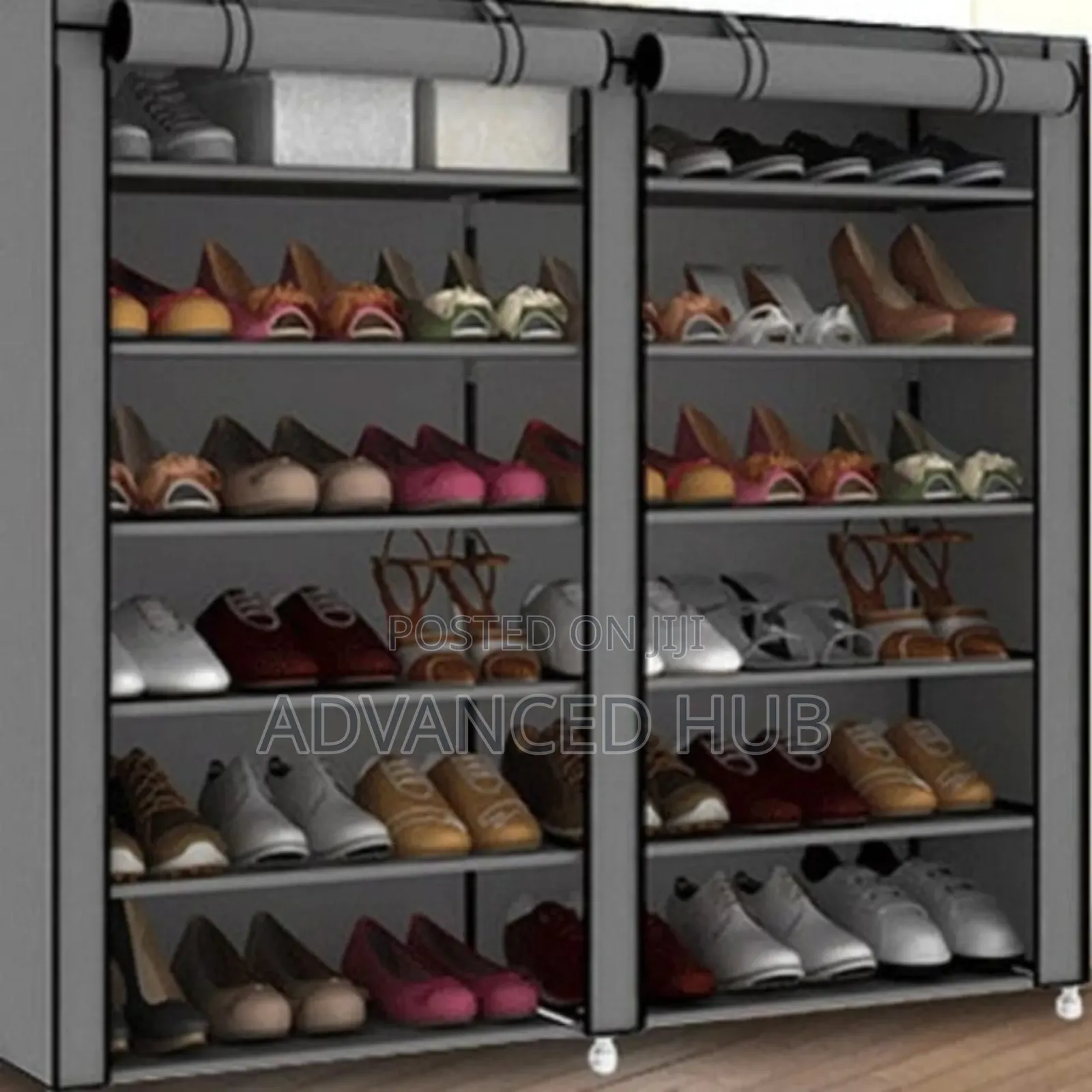 2 Column Shoerack With Canvas Cover