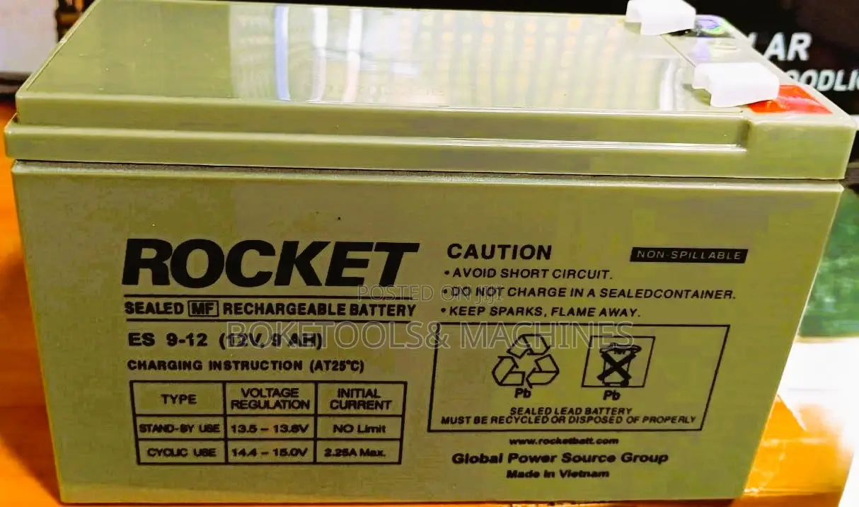 Rocket 12v 9ah Battery