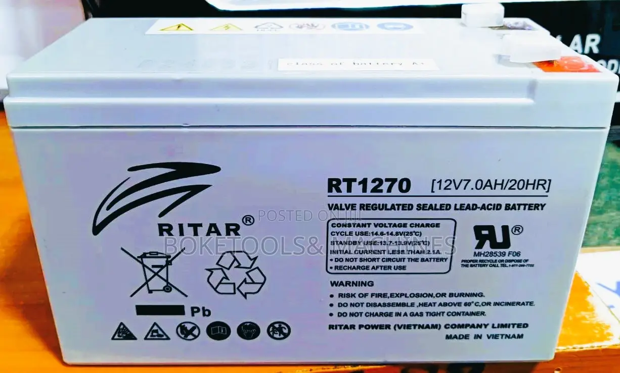 Ritar 12v 7ah Backup Solar Battery