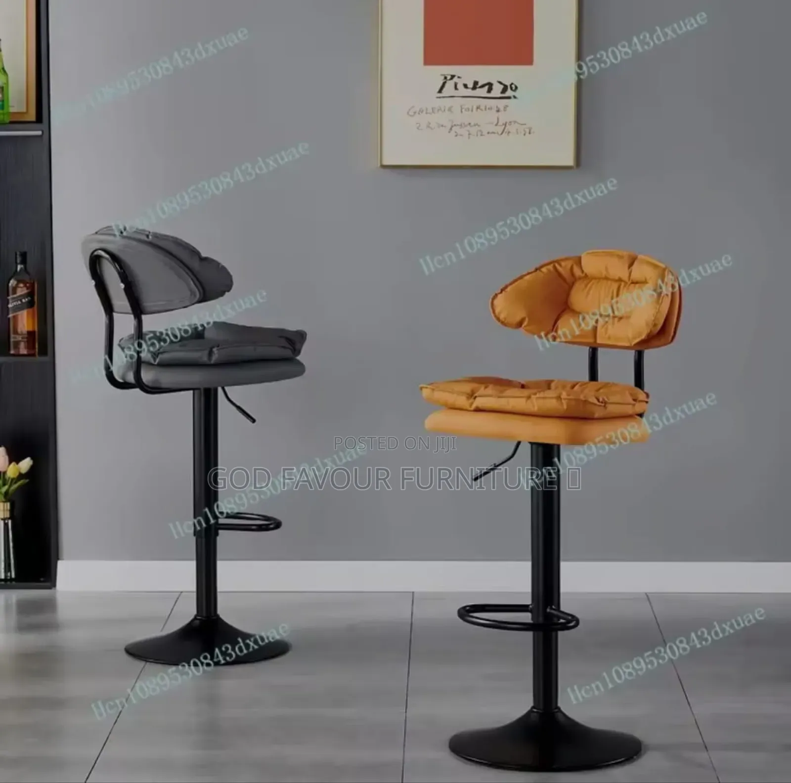 Adjustable Height Counter Height Bar Stool Armless Rf4z