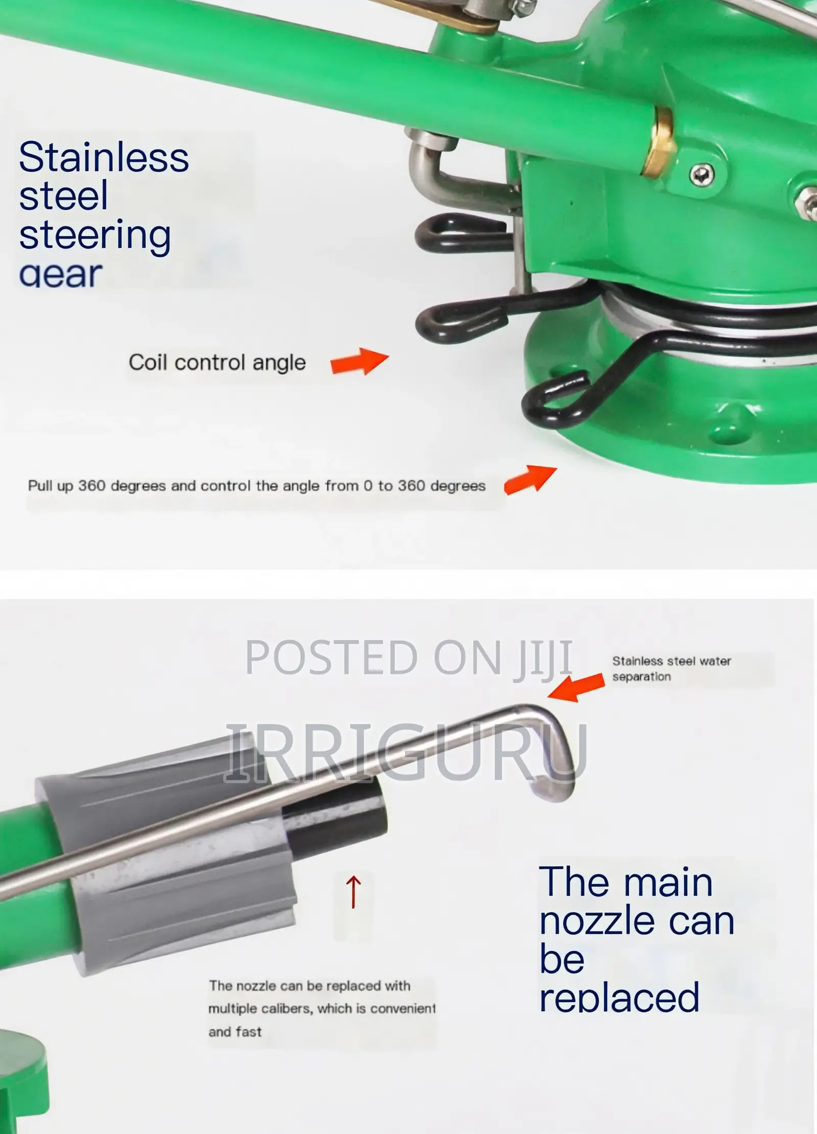 Large Flow Turbocharged Water Sprayertype 40 Metal Sprinkler