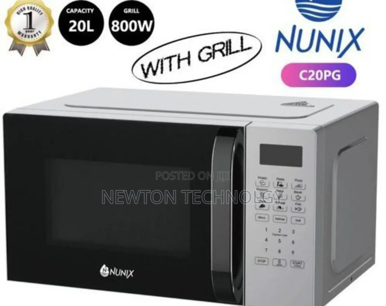 20 Litres Nunix Digital Microwave With Grill