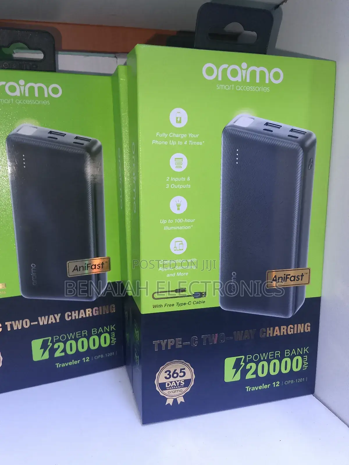 Oraimo Powerbank 20000 Mah,High Performance Powerbank