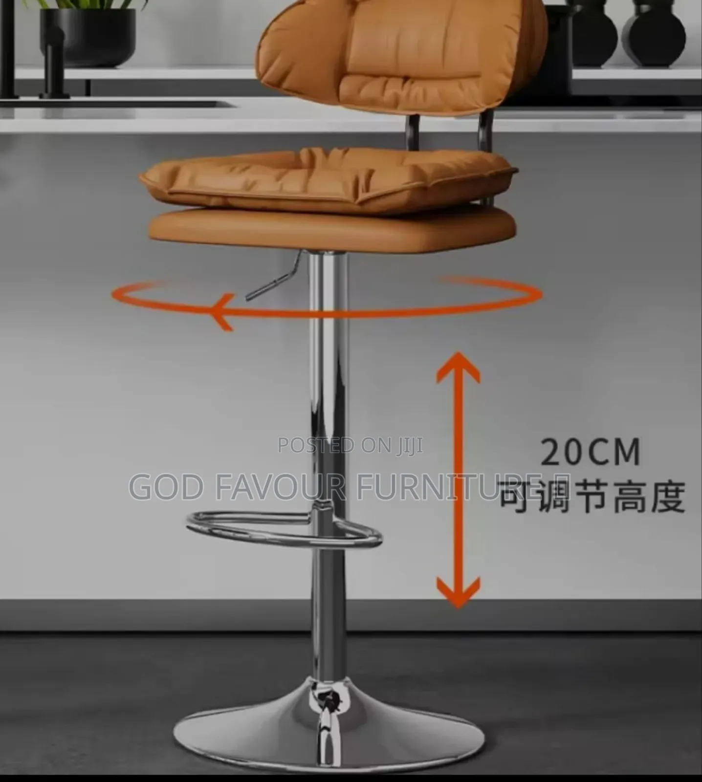 Unique Adjustable Counter Bar Stool With Metal Base Aj4qw