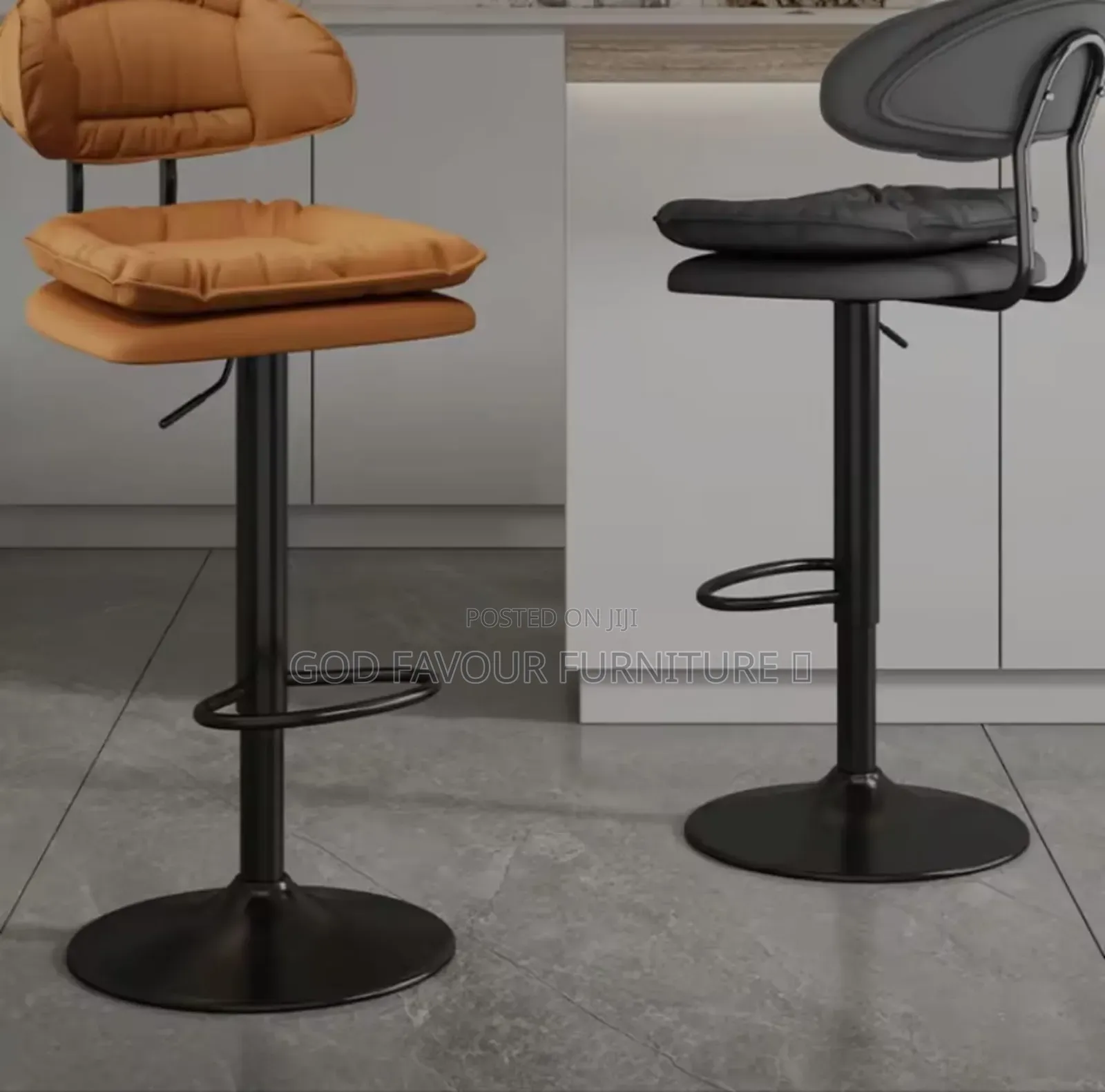 Colorful Comfy Padded Counter Bar Stool Armless Jp8cf