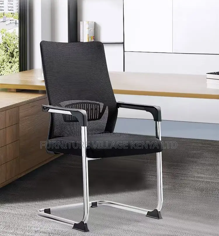 Office Chair: Supportive Lounge-Style Ergonomic Guest Seat