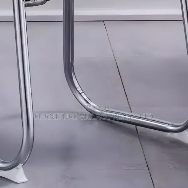 Office Chair: Stylish Fixed Mesh Chrome Visitor Lobby Chair