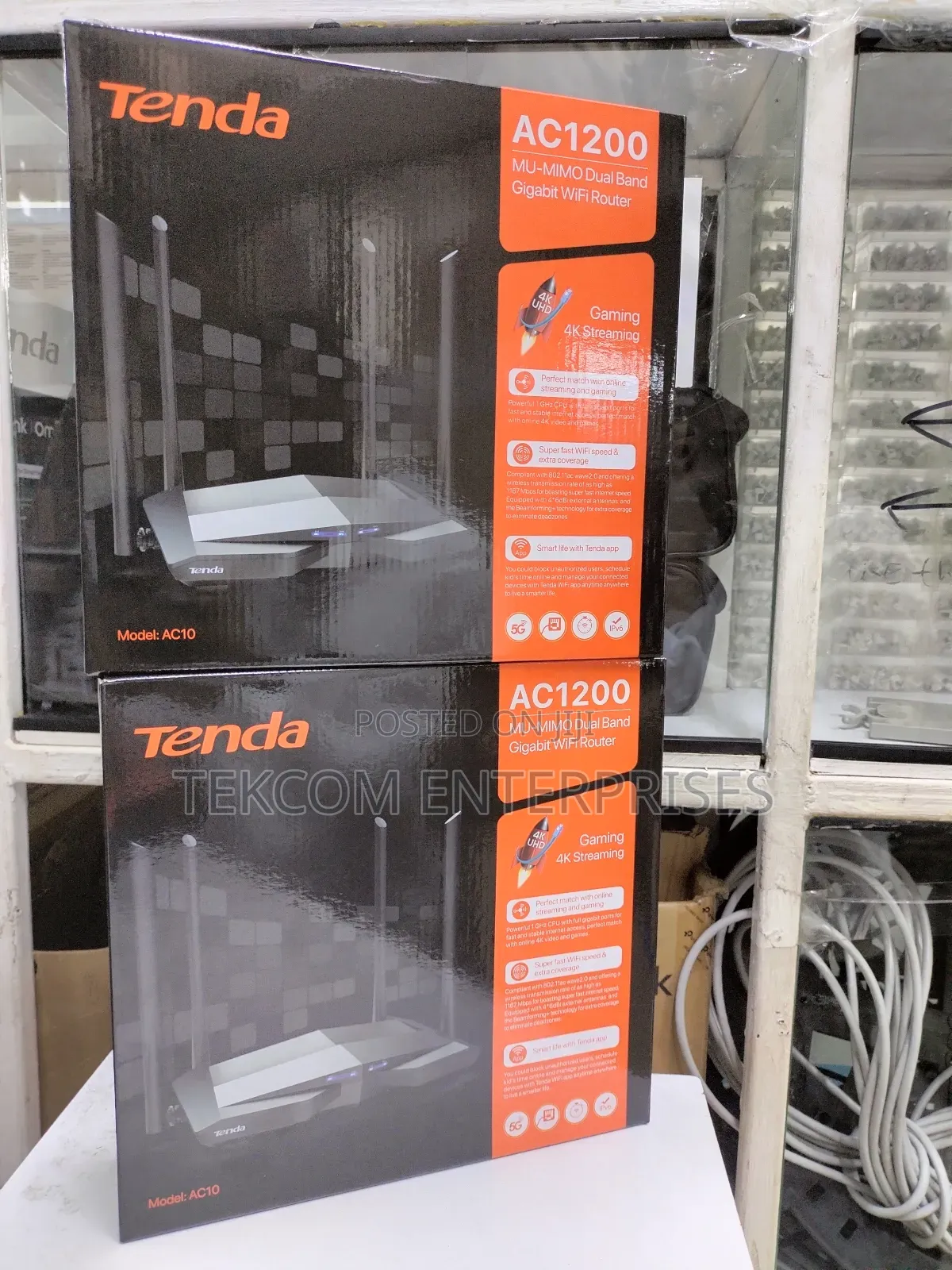 Tenda Ac10 Ac1200 Dual Band Gigabit Wifi Router