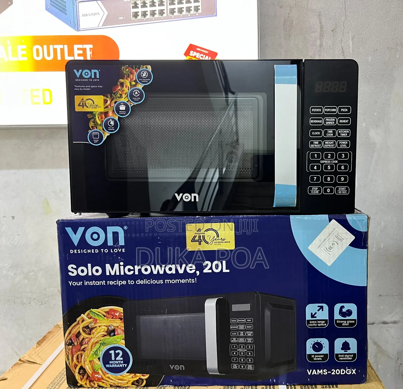 Von Microwave Von Hotpoint Microwave 20l(Vams-20dgx)