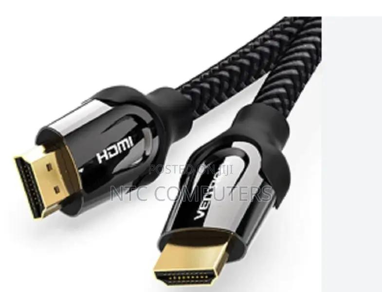 Vention Nylon Braided Hdmi Cable 1m Black Metal Type
