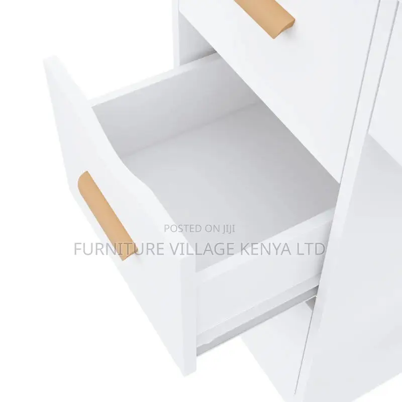 Dressers:White Beauty Station With Sliding Mirror and Bench