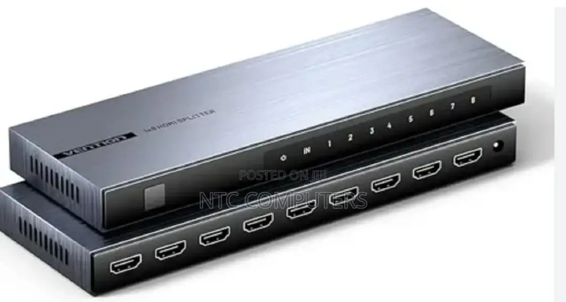 Vention 1x8 Hdmi Splitter Black Aluminum Alloy Type
