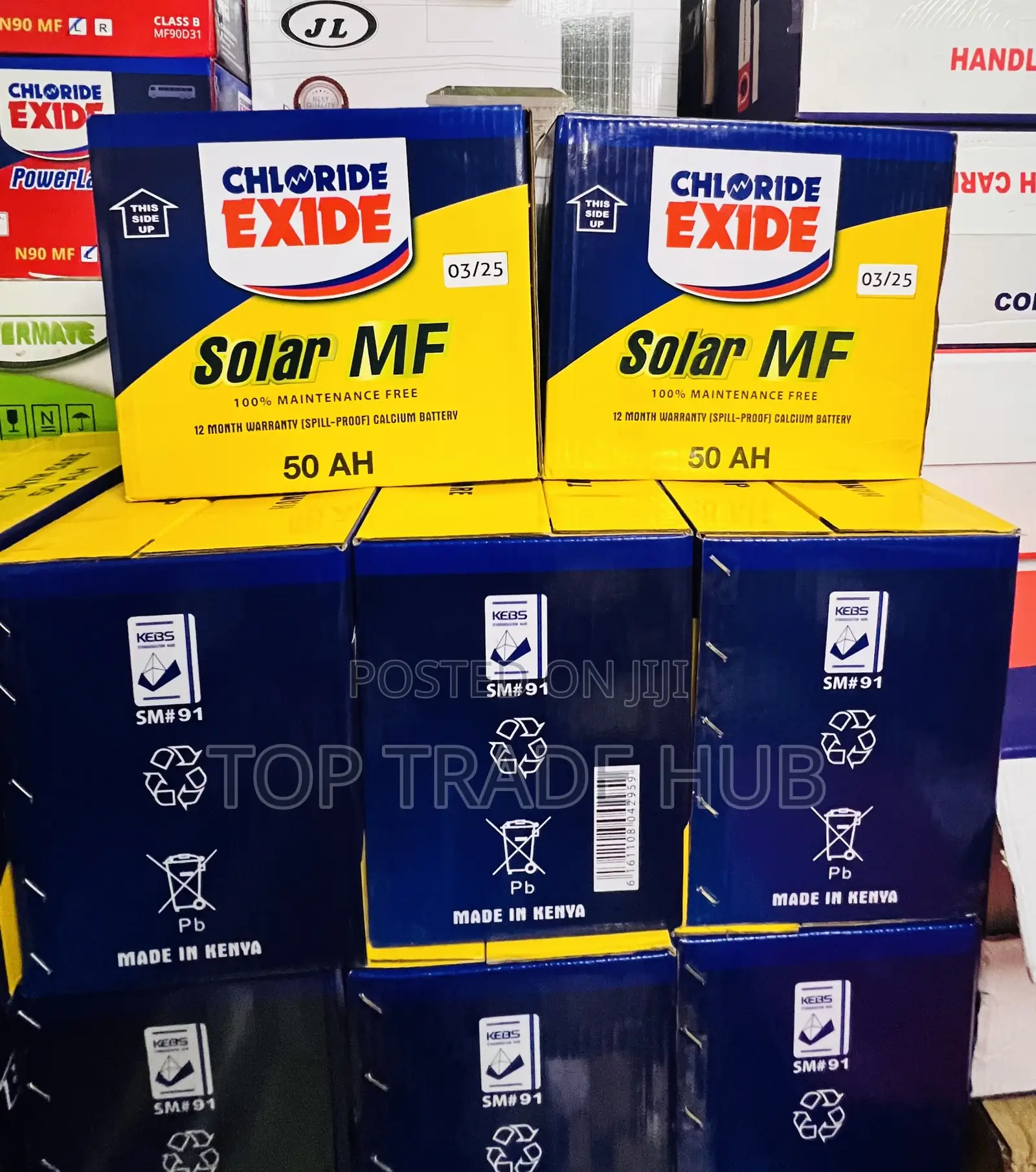 Chloride Exide Calcium Solar Mf Battery 12v 50ah