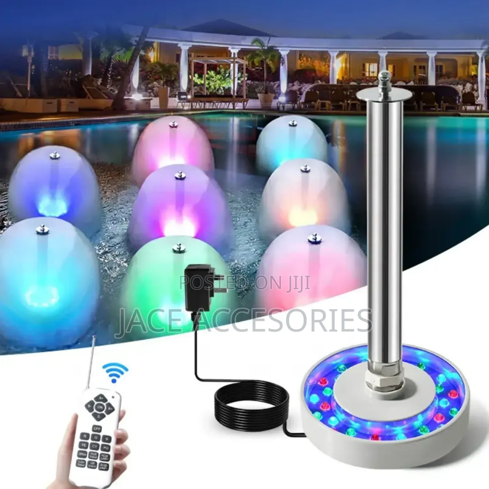 Mushroom Fountain  Nozzle With Light