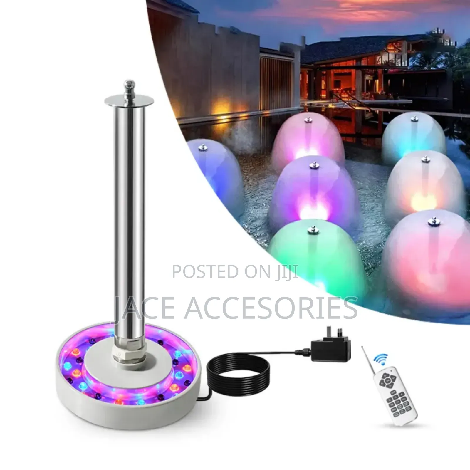 Mushroom Fountain  Nozzle With Light