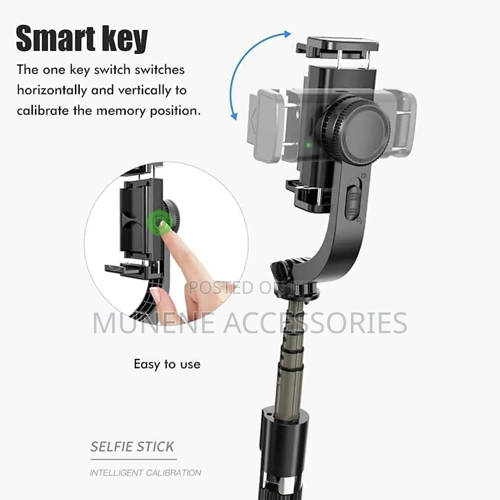 C08 Phone Stabilizer Gimbal 1axis Tripod Remote Selfie Stick