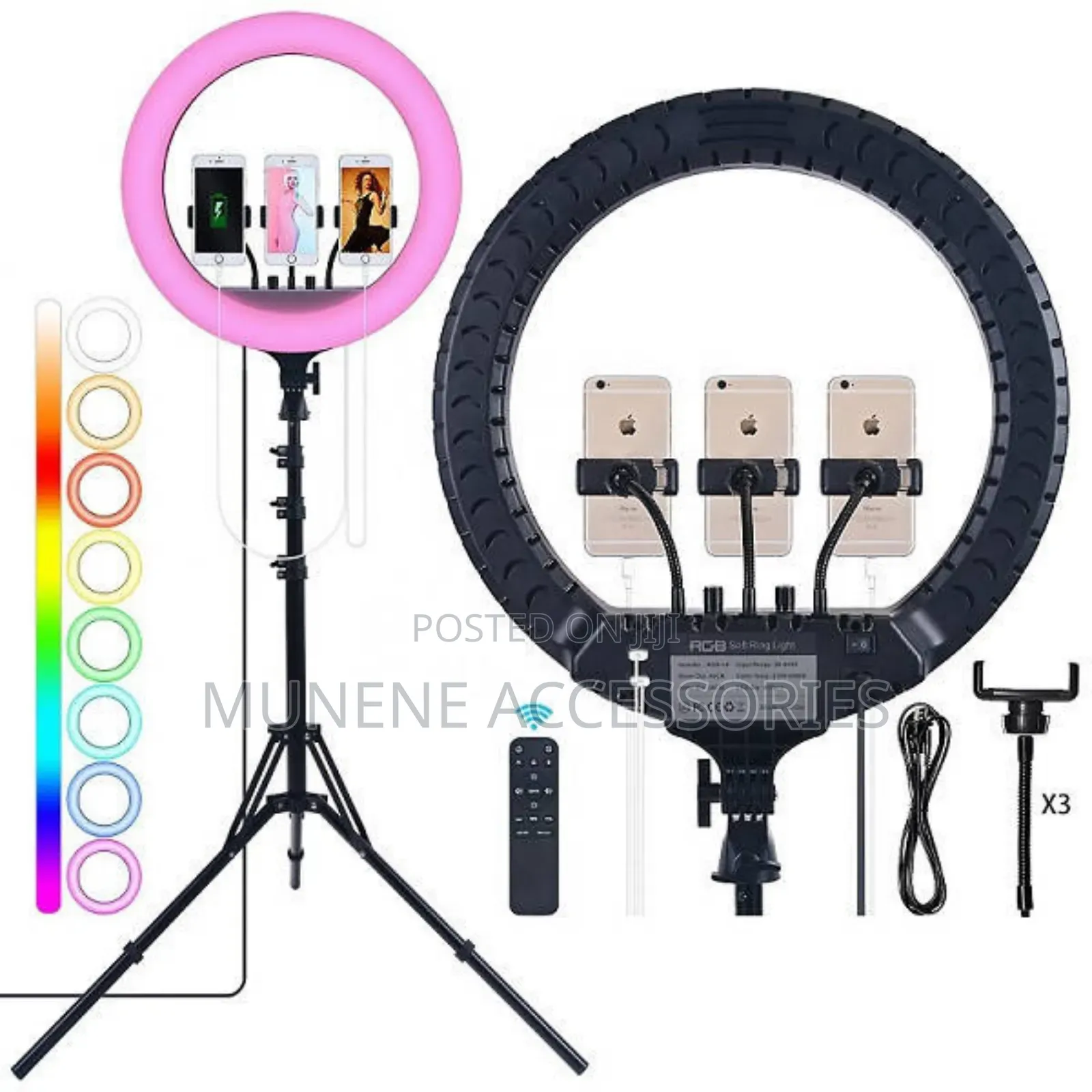 18inch RGB Mj45 Ringlight With 2.1m Tripod Stand With Remote