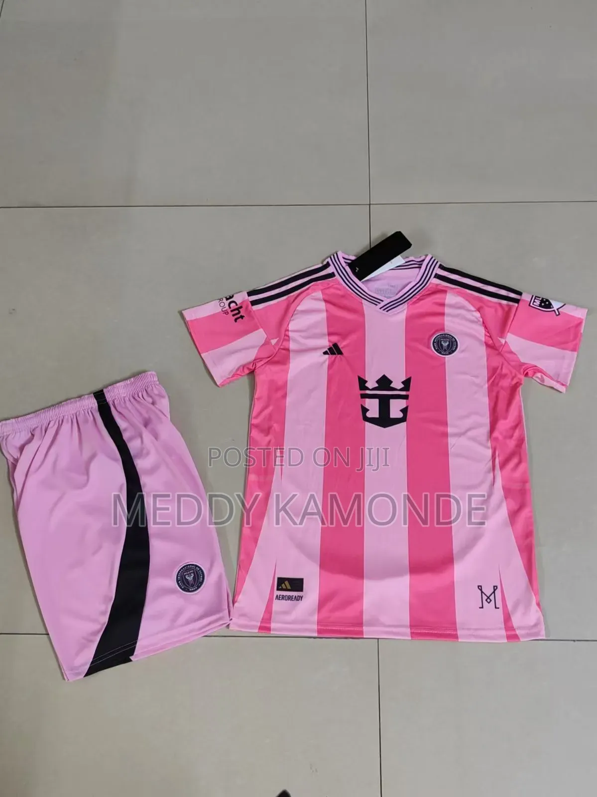 Girls Pink Football Jersey