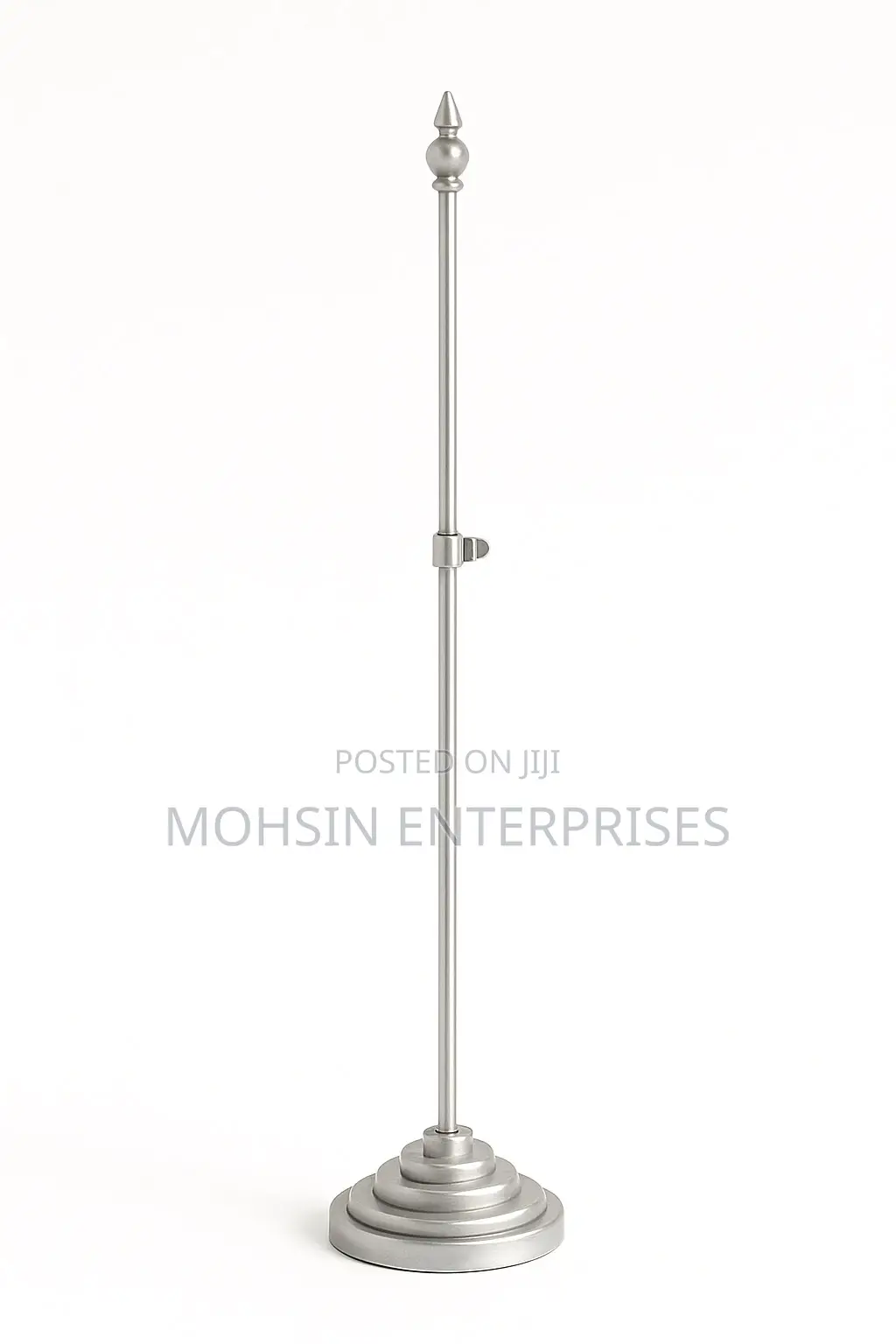 Vip Pure Brass Silver Table Flag Stand – 18 Inch