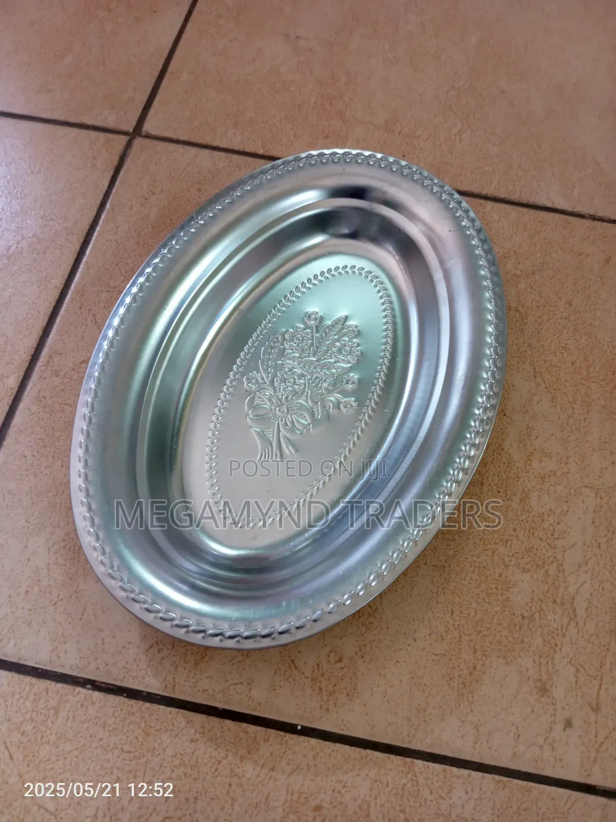 Stainless Steel Oval Plate 30cm