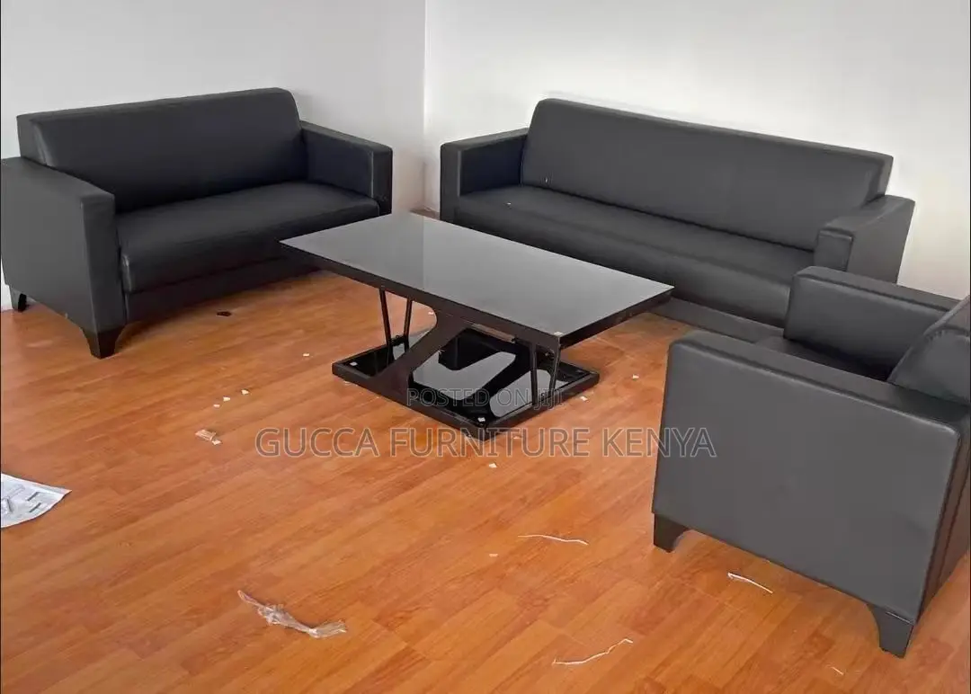 Sofas: Modern and Simple Reception Area 5-Seater Sofa Set