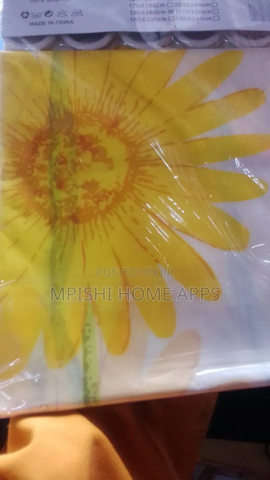 Flowered Shower Curtain