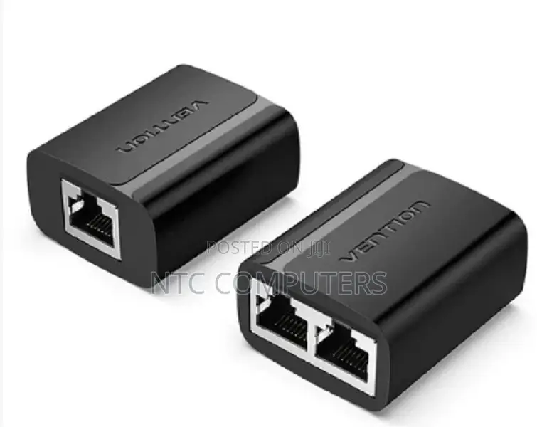 Vention Rj45 Splitter Adapter Black PVC Type
