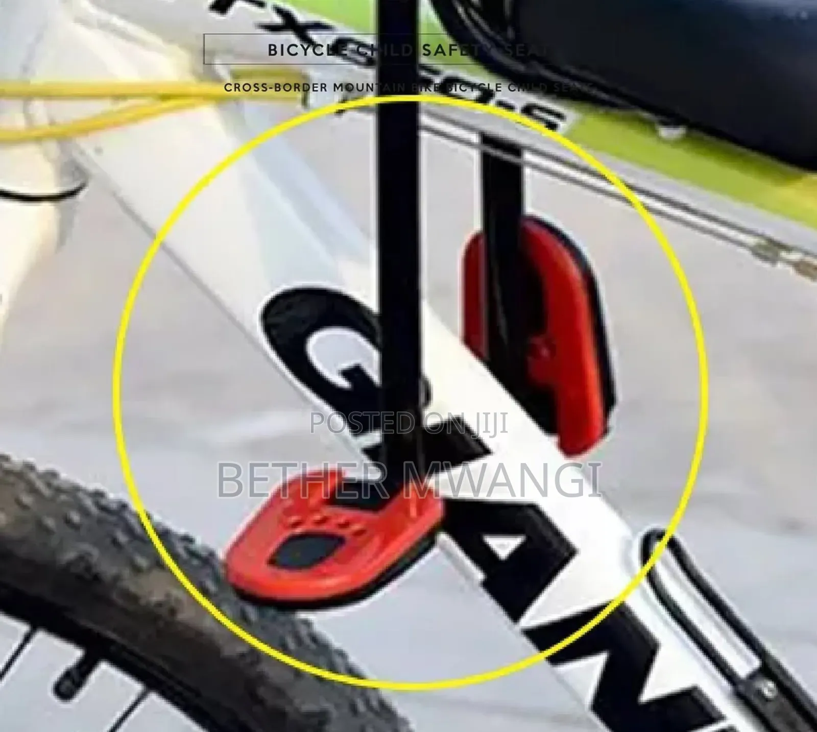 Front Mounted Child Bike Seat in Kenya