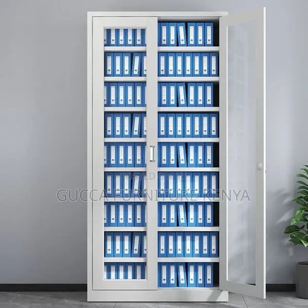 Cabinets: Contemporary Style 2-Swing Door Display Cabinet
