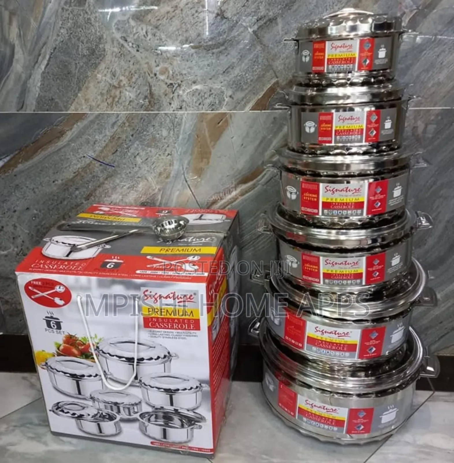 6 Pcs Premium Stainless Steel Hotpots