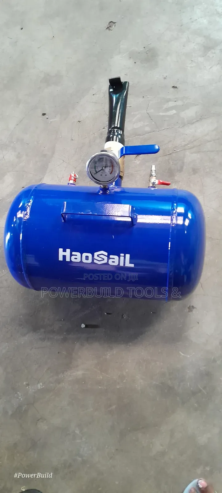 Portable Tyre Booster/Bluster With Pressure Gauge