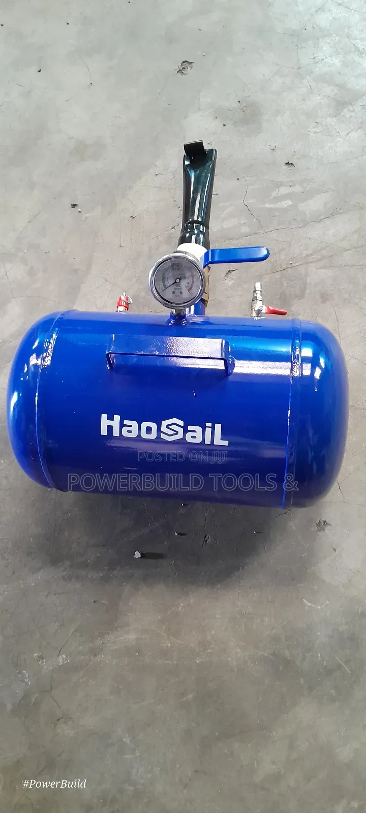 Portable Tyre Booster/Bluster With Pressure Gauge