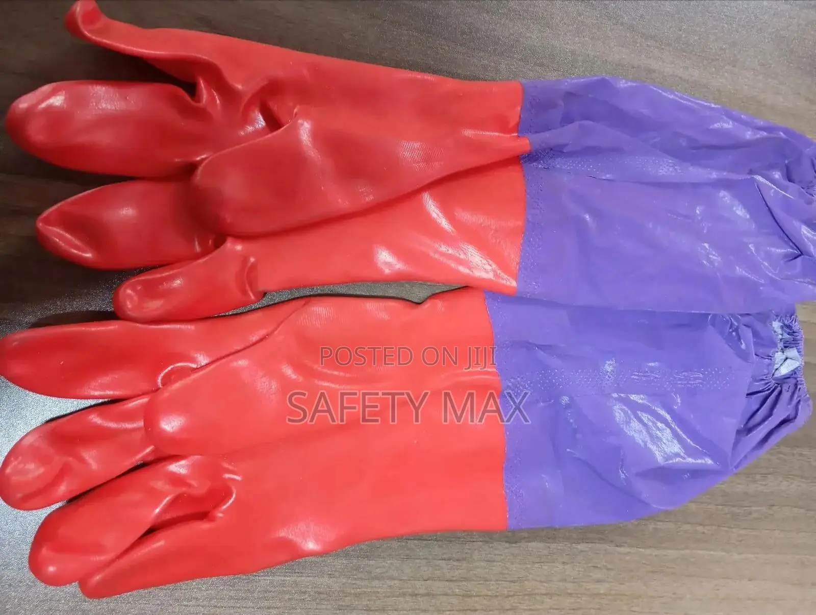 Pvc Gloves(Purple-red)