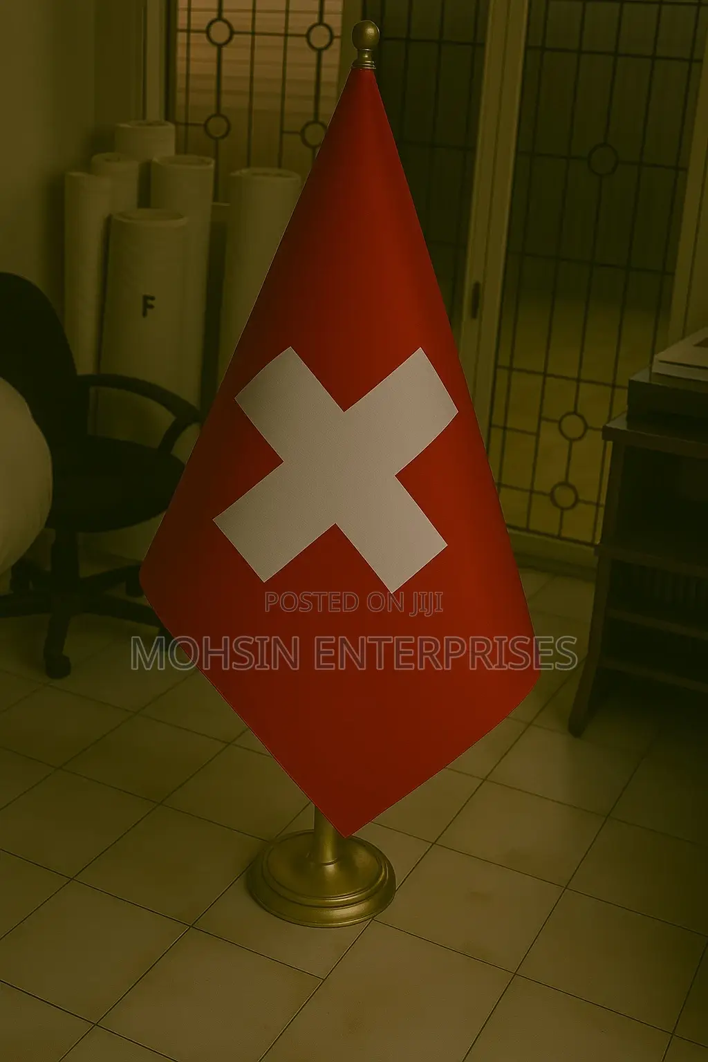 Professional Republic of Switzerland Flag 40”X60”