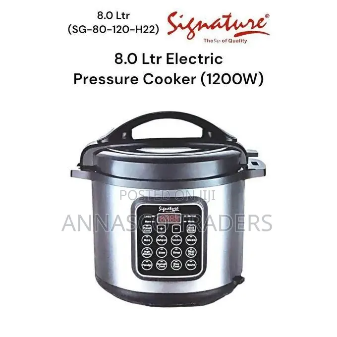 Signature Electric Pressure Cooker 8l 1200w