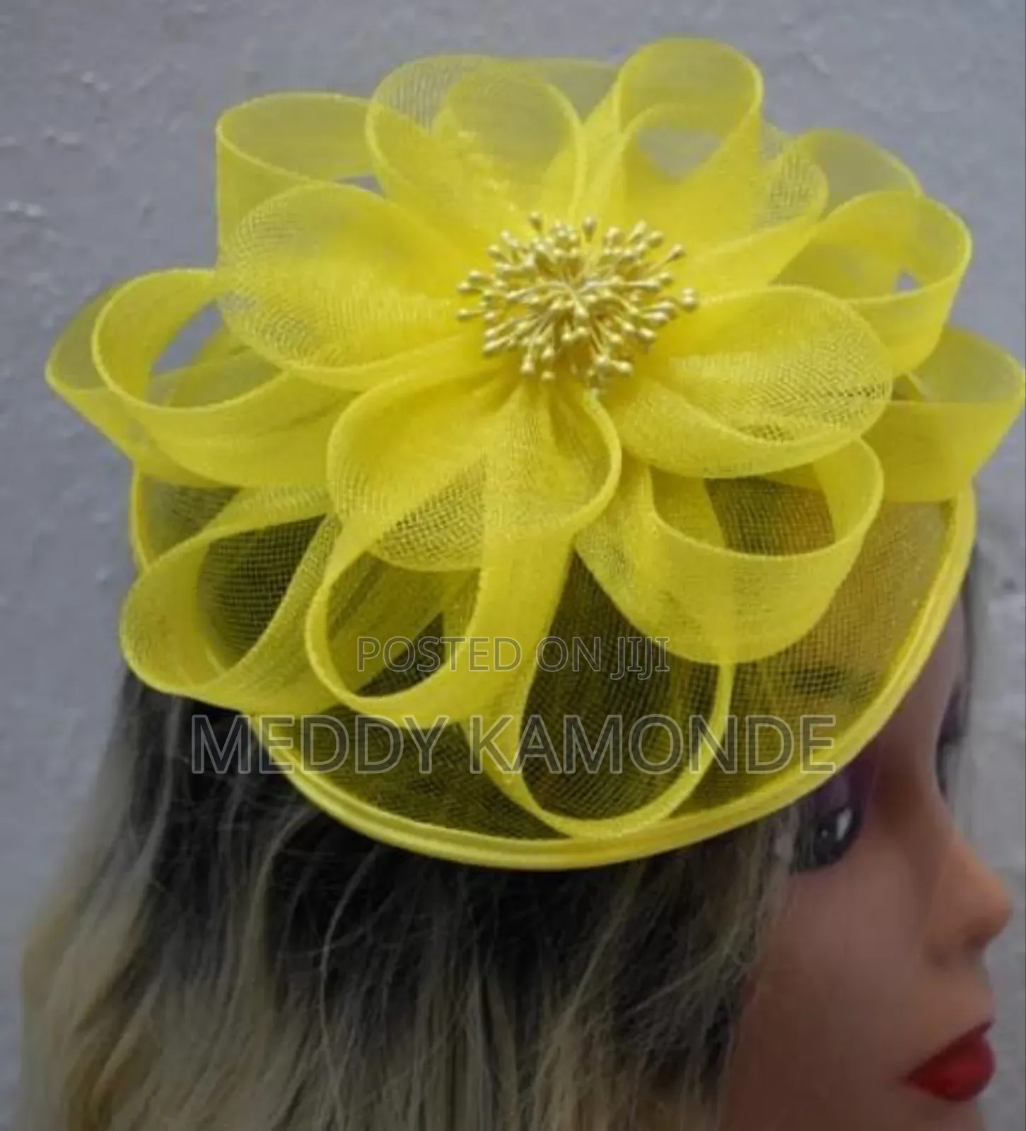 Purple/Yellow Fascinators