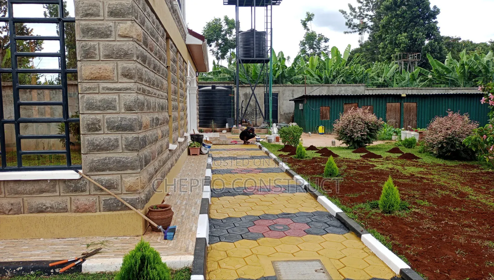 Coloured Cabro and Landscaping Works