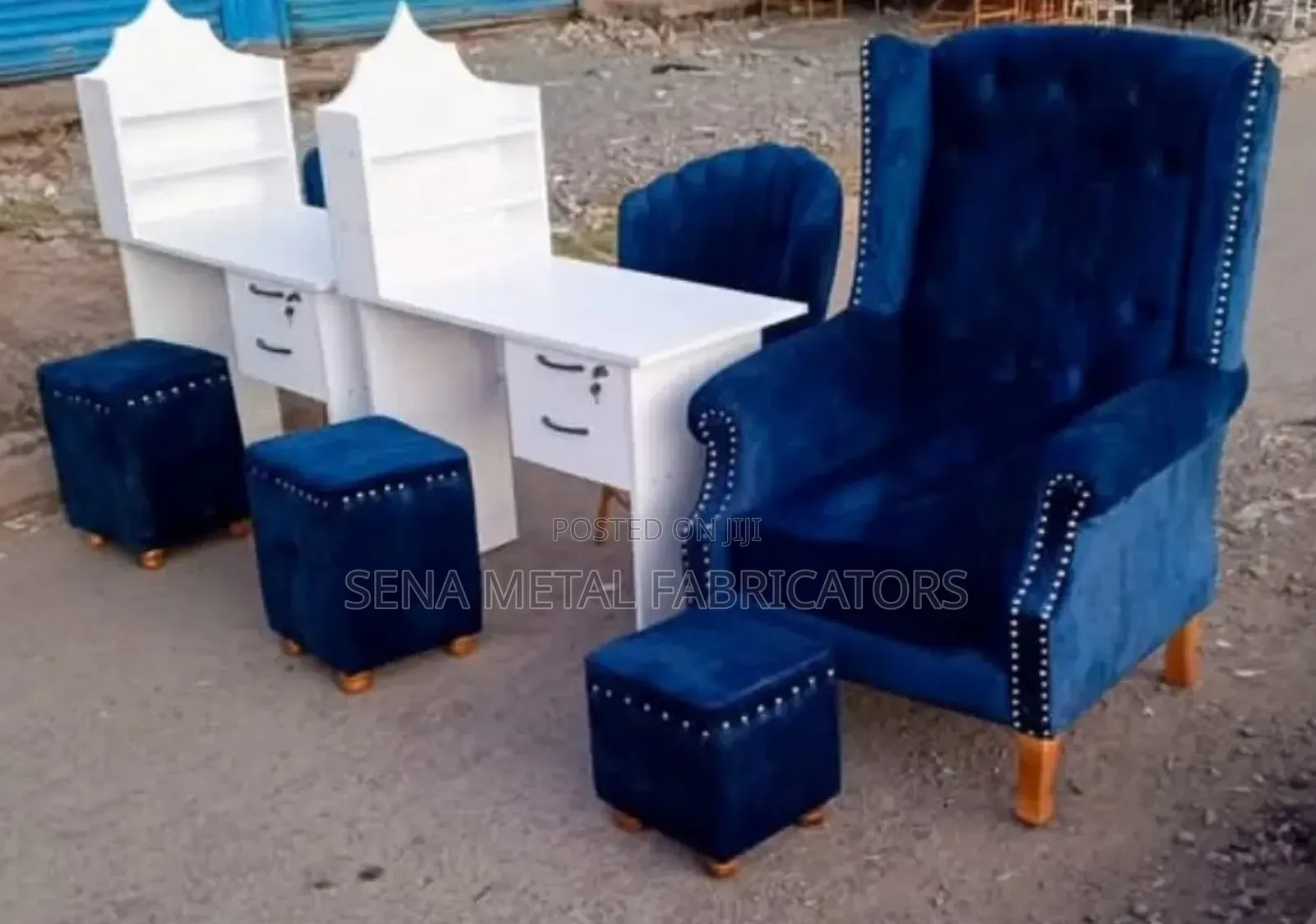 Manicure Tables Set,3 Pouffes,King-Size and Butterfly Chair