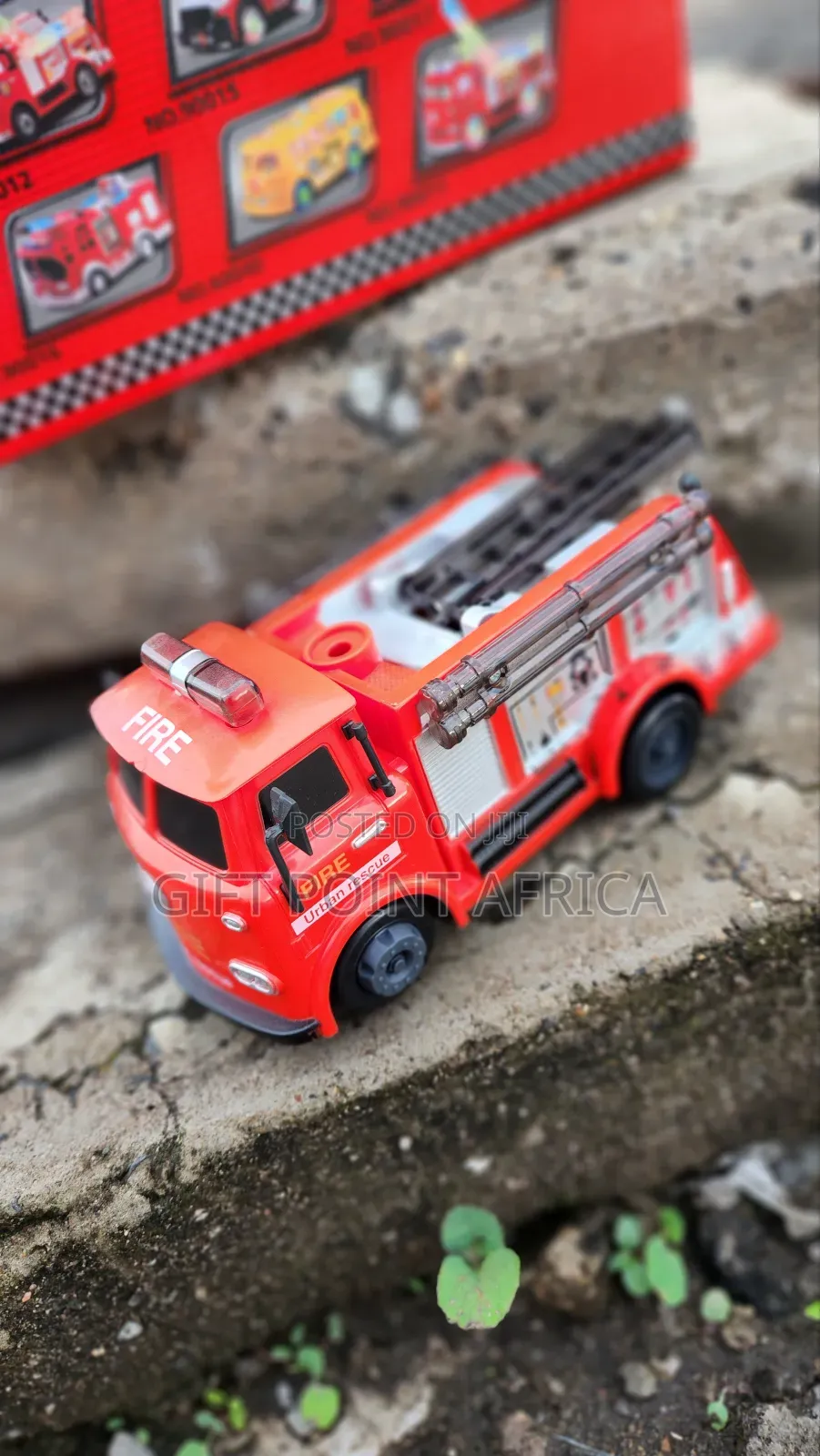 Battery-Operated Fire Truck for Kids