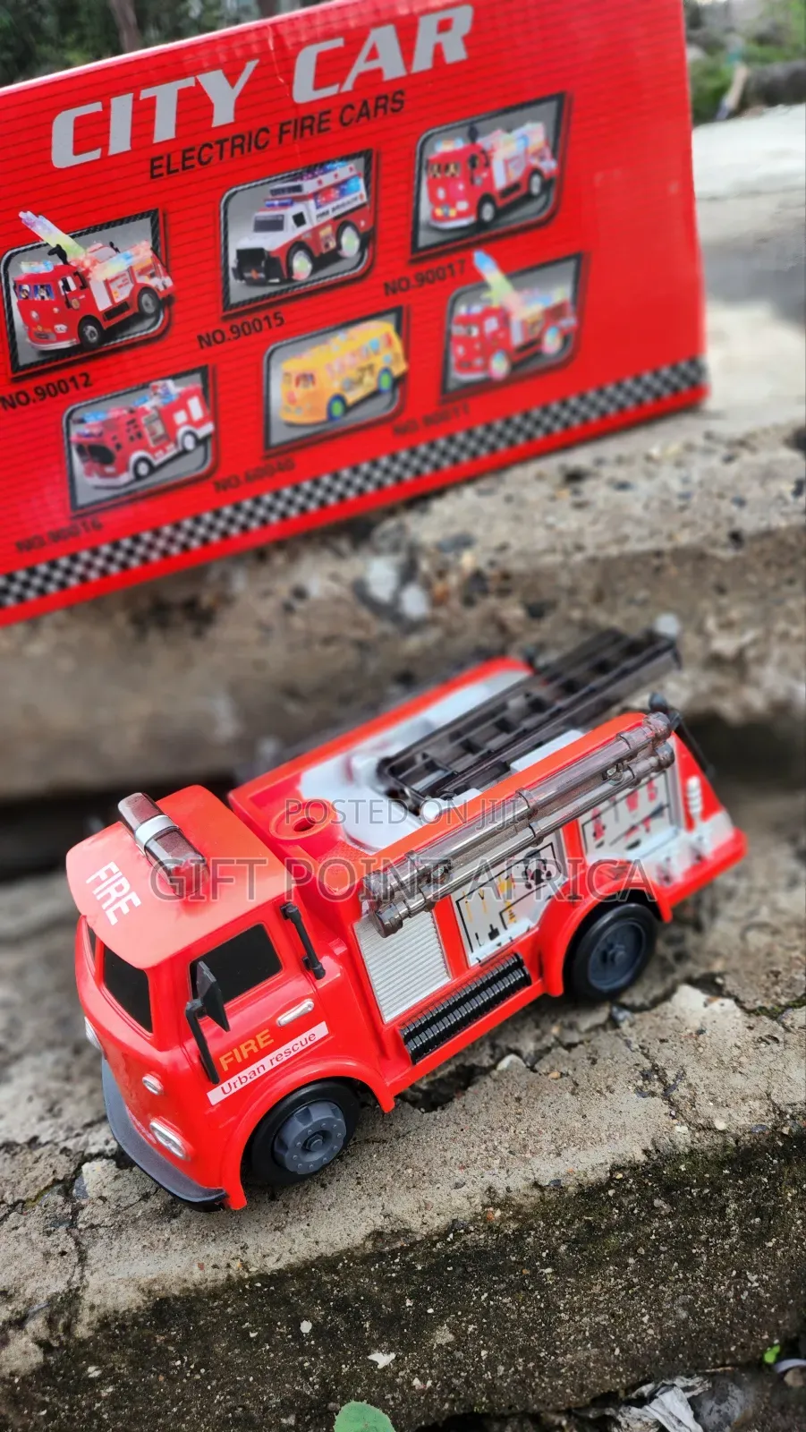 Battery-Operated Fire Truck for Kids