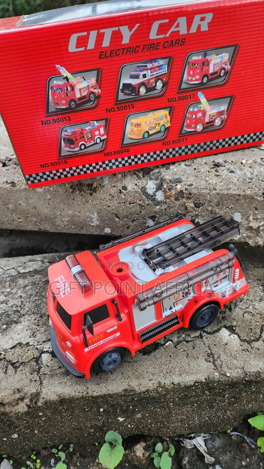 Battery-Operated Fire Truck for Kids