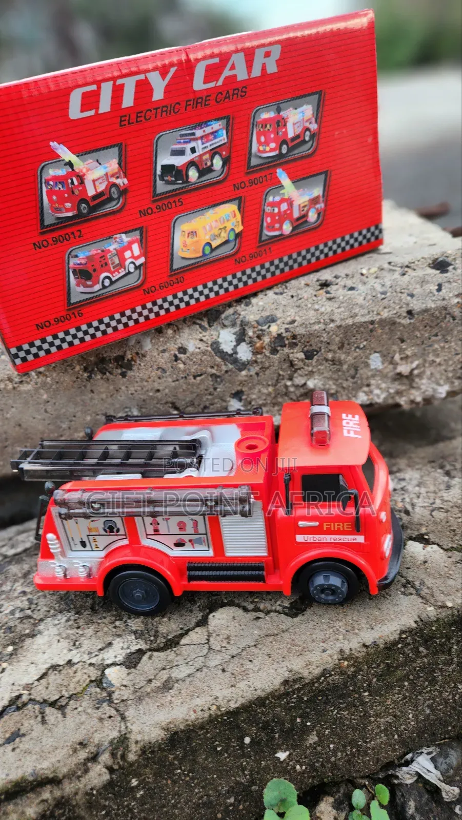 Battery-Operated Fire Truck for Kids