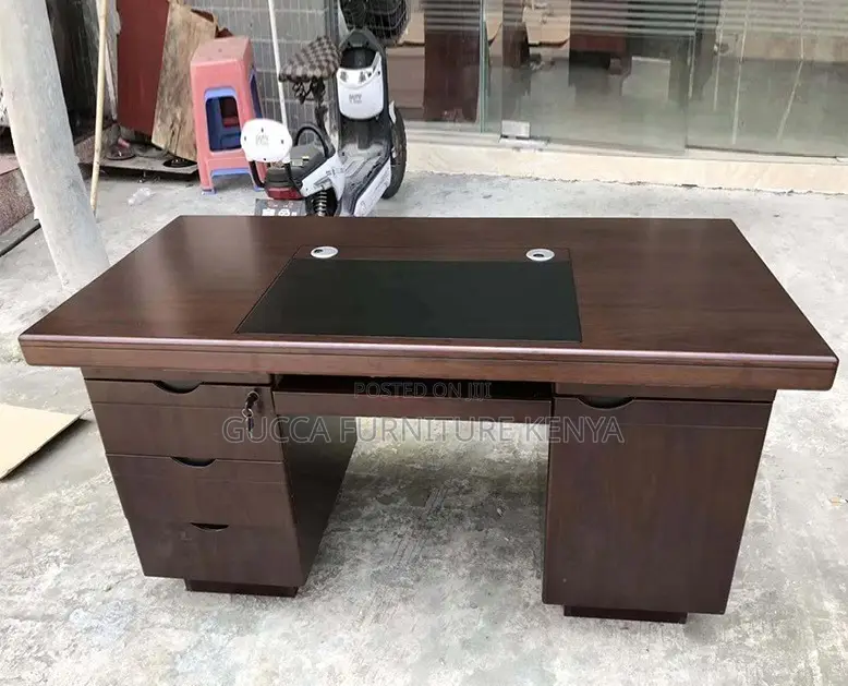 Office Desk:1.2 Meters Executive Desk With Fixed Storage
