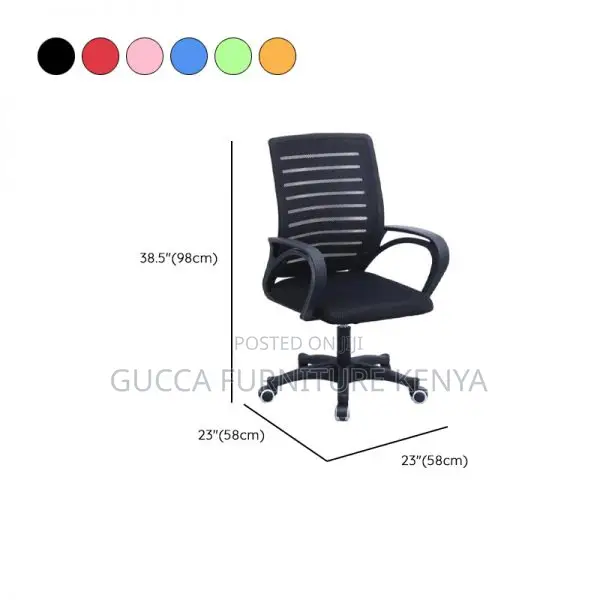 Office Chair: Ergonomic Design Strong Mid-Back Mesh Seat