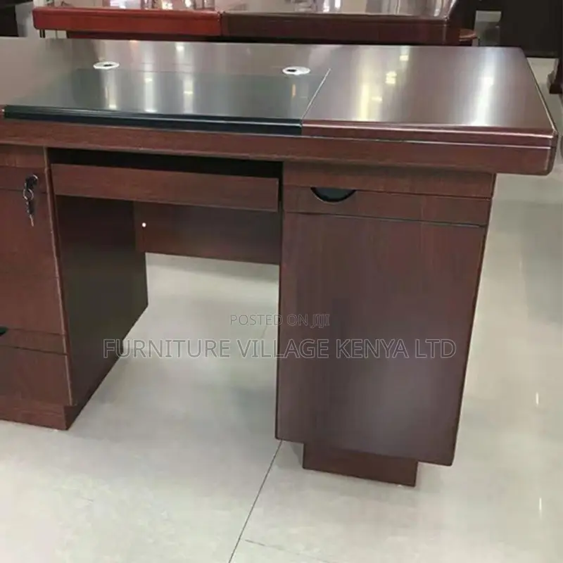 Office Desk:120cm Executive Table With Attached Storage
