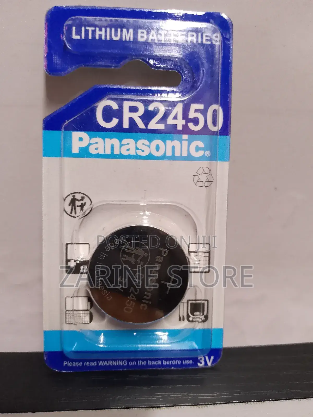 Panasonic Lithium Battery Cr2450 Batteries 3 Volts